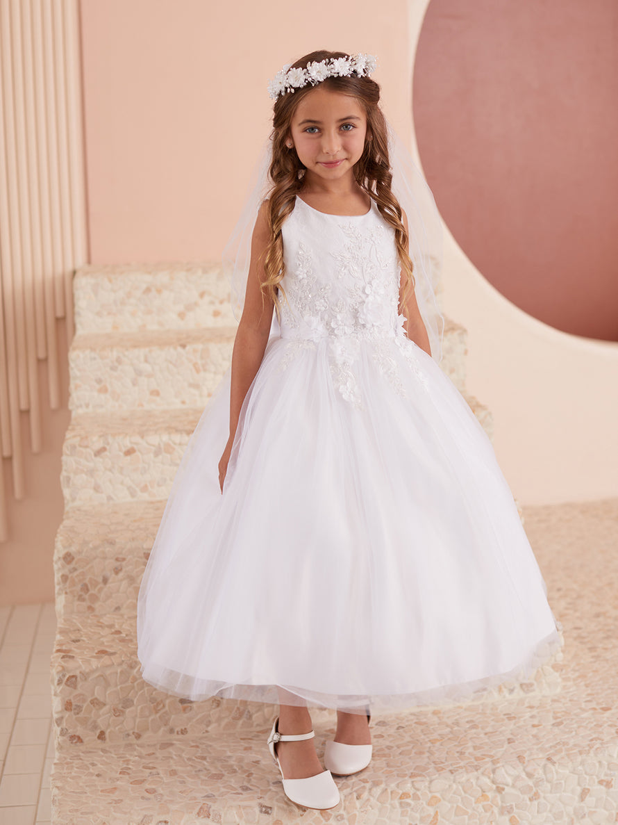 Tip Top Kids — Lilac lace overlay pageant dress